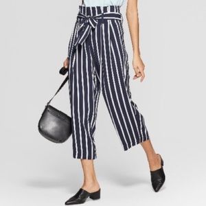 Paperbag cropped pant